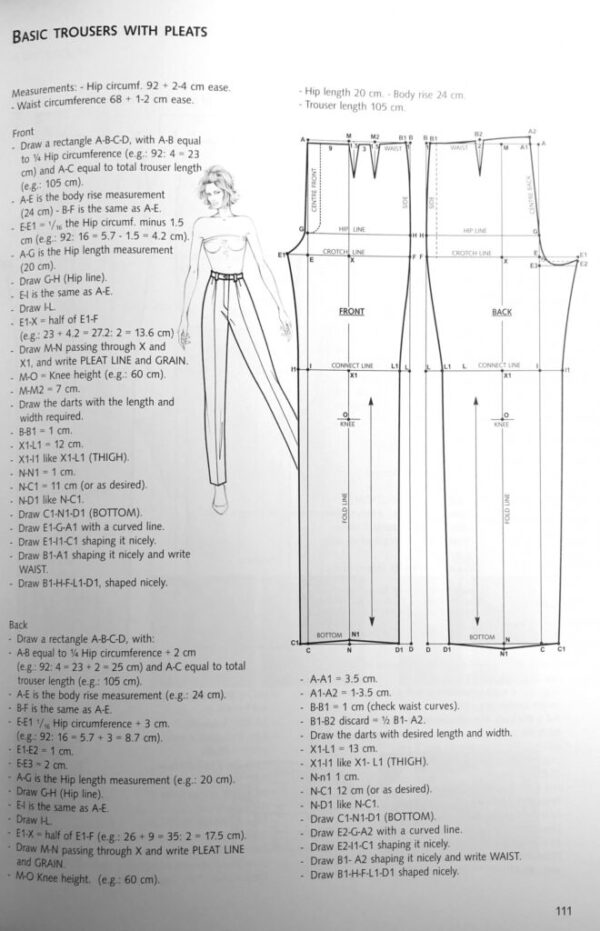 Fashion Patternmaking Techniques. [ Vol. 1 ]: How to Make Skirts, Trousers and Shirts. fvdesign.org