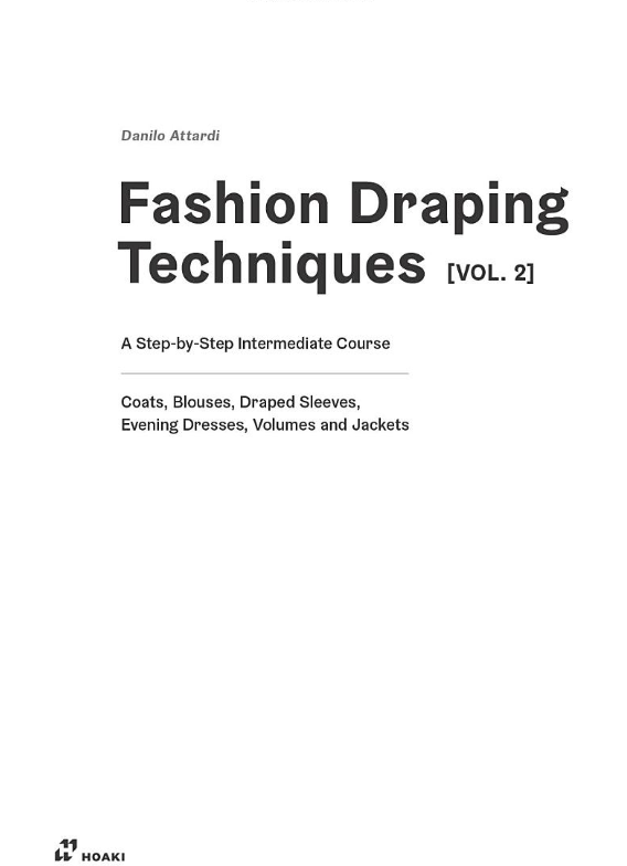 Fashion Draping Techniques Vol.2 fvdesign.org
