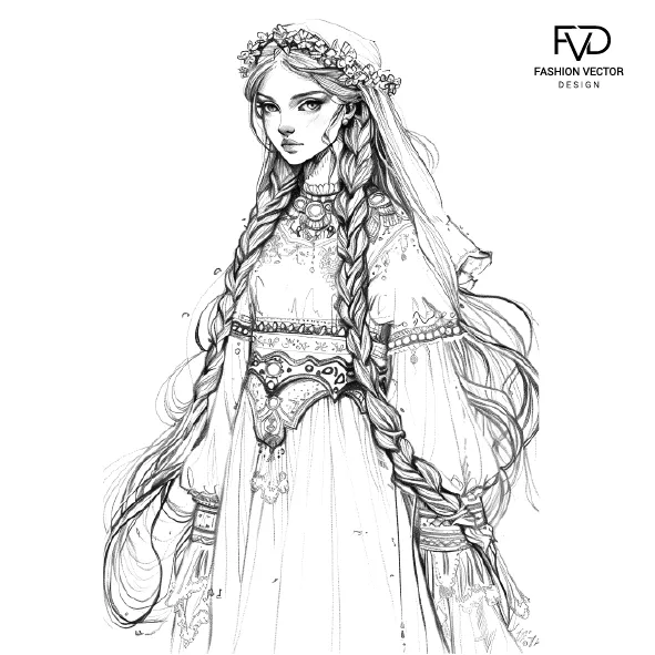 Раскраска- антистресс царевна 02 fvdesign.org